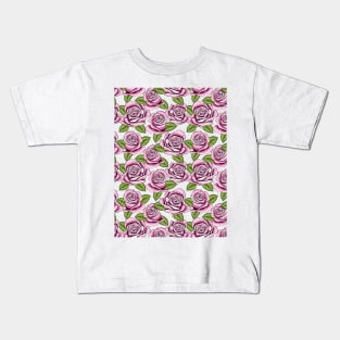 Roses Pattern Kids T-Shirt